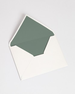Envelopes com forro "Verde seco"