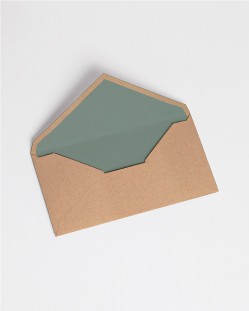 Envelopes com forro "Verde seco"