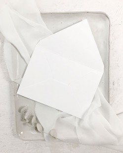 Envelope Branco Neve B6 para convites de casamento