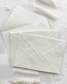 Envelopes Verde Premium feitos à mão  para Convites de Casamento