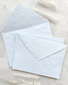 Envelope Premium Azul claro feito à mão
